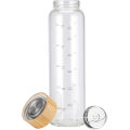 Cudtom Logo Sport Wasserflasche mit Zeit 1000ml Glas Wasserflasche Umweltfreundlich